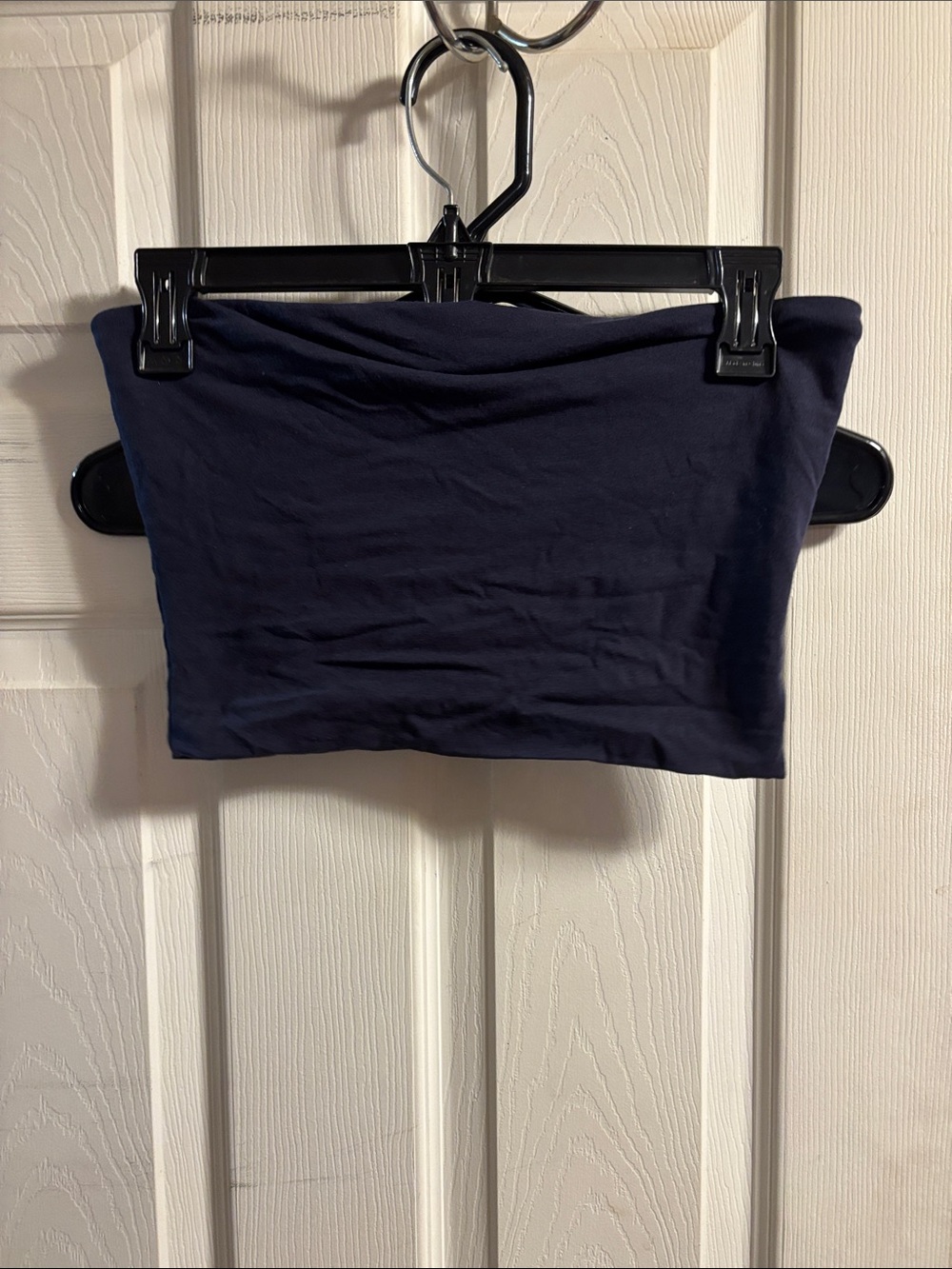 Fashion Nova Navy Blue Strapless Crop Tube Top